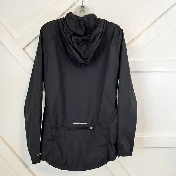Champion C9 Women's Black Cycling Windbreaker with Hood, Small - Picture 2 of 10